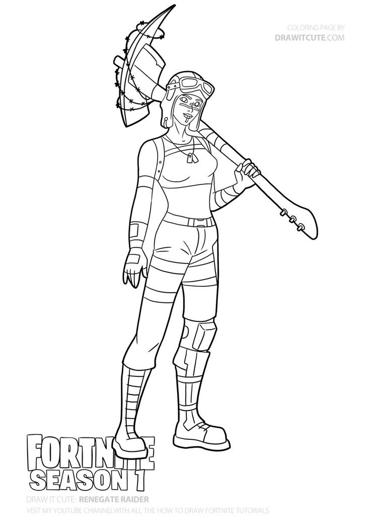 How to draw renegade raider step