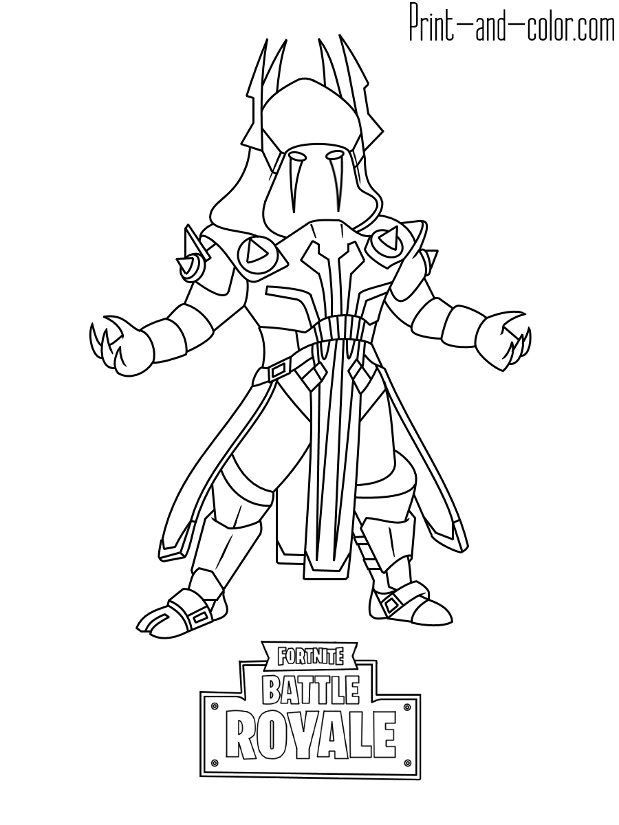Fortnite coloring pages print and color