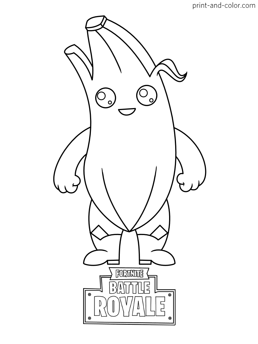 Fortnite coloring pages print and color