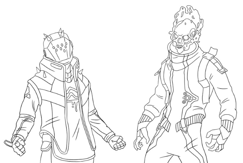 Coloring page fortnite season x lord and eternal voyager
