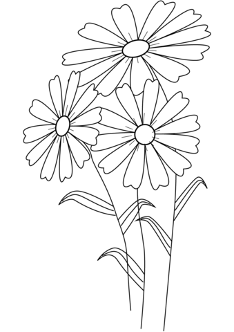 Dibujo de flores para colorear dibujos para colorear imprimir gratis