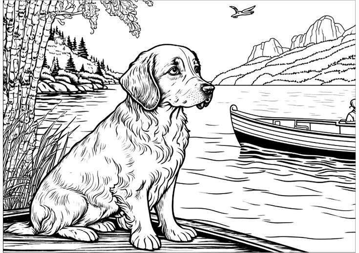 Plantillas y dibujos para pintar perros en o pasos in dog coloring page free printable coloring pag coloring pag