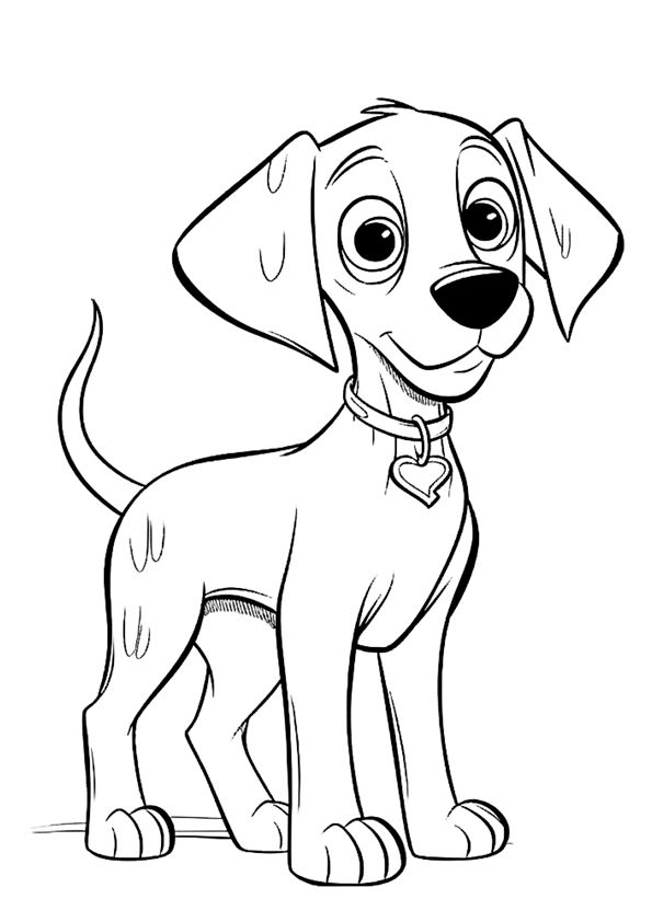 Dibujo de un perro para colorear imagen de perros perros dibujos de animal