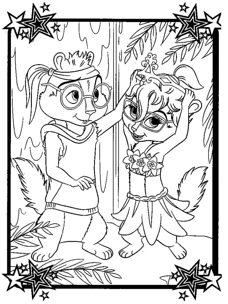 Alvin and the chipmunks coloring pages