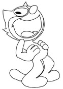 Felix the cat coloring pages free coloring pages