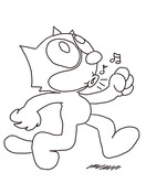 Felix the cat coloring pages free coloring pages