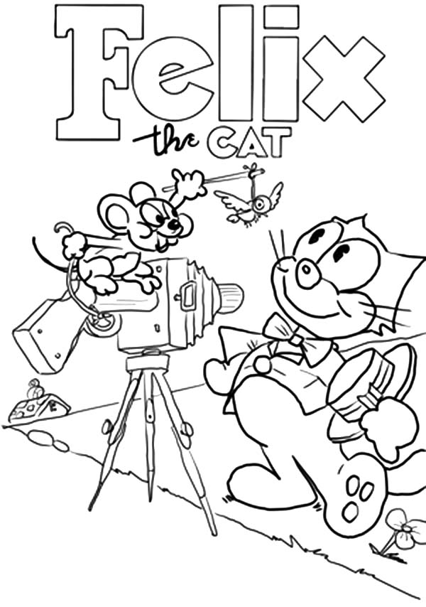 Felix the cat coloring pages