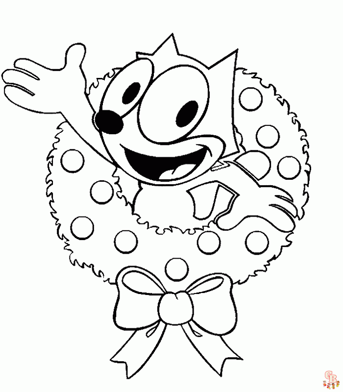 Enjoy free felix the cat coloring pages