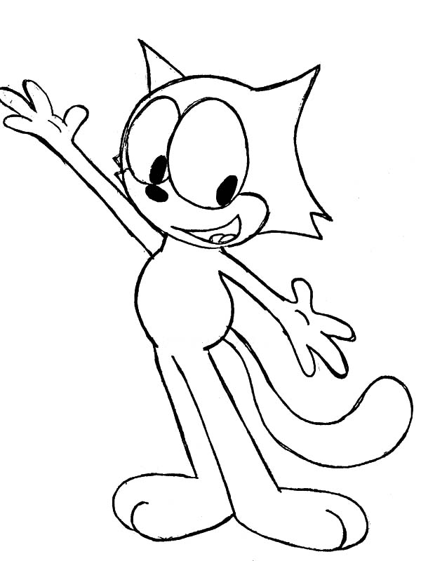 Felix the cat coloring pages