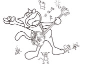 Felix the cat coloring pages free coloring pages
