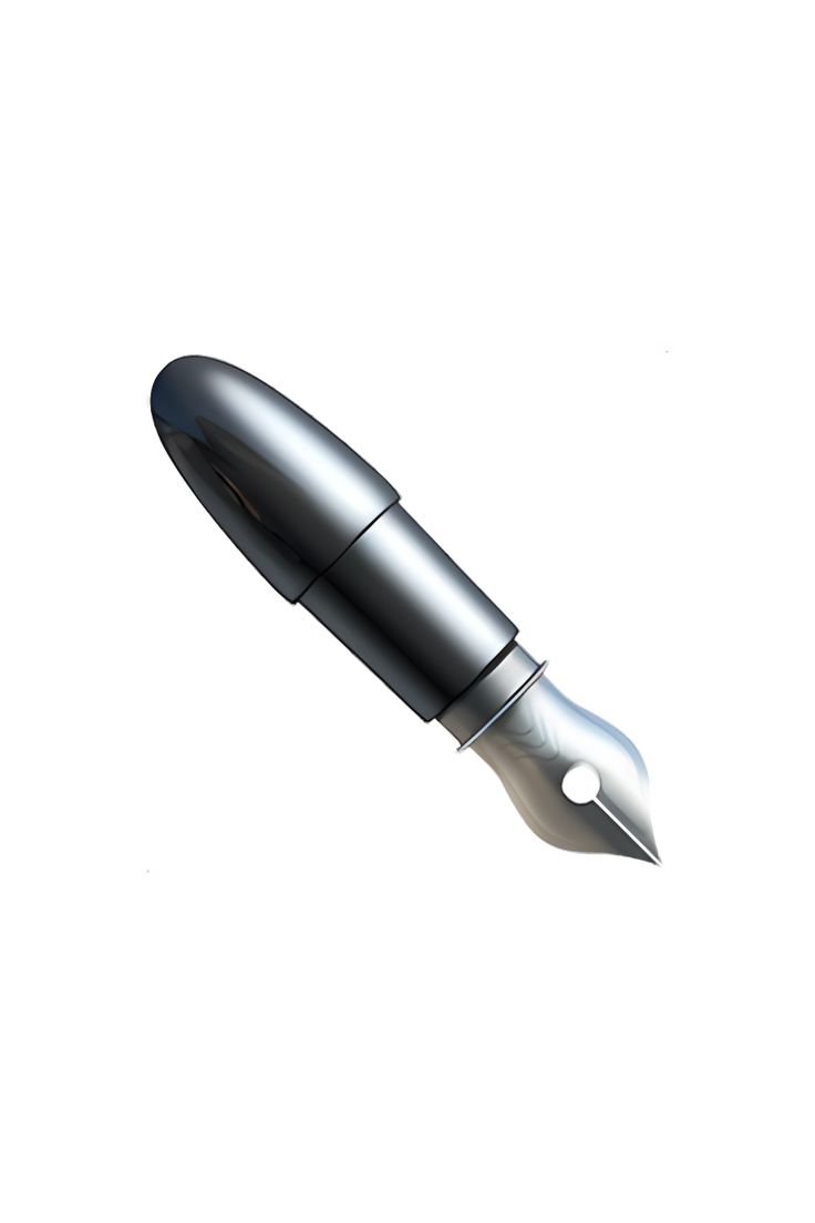 Âï black nib emoji pen nib emoji black