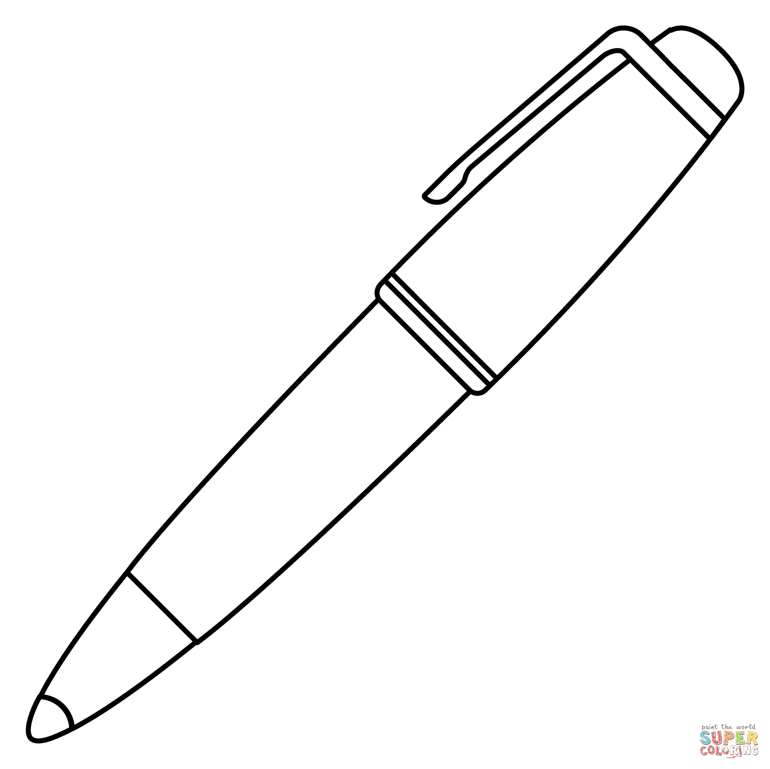 Pen emoji coloring page free printable coloring pages