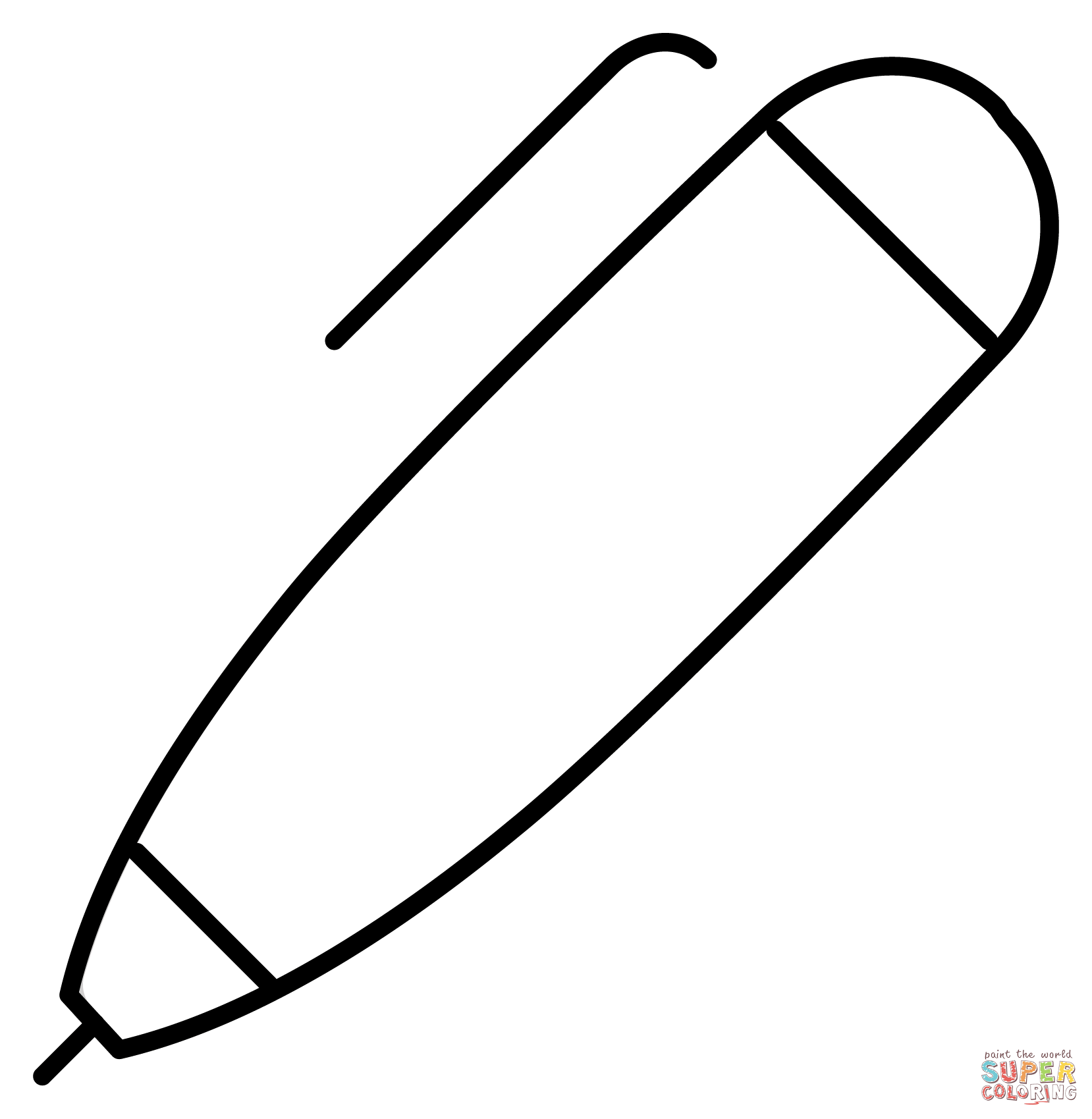 Pen emoji coloring page free printable coloring pages