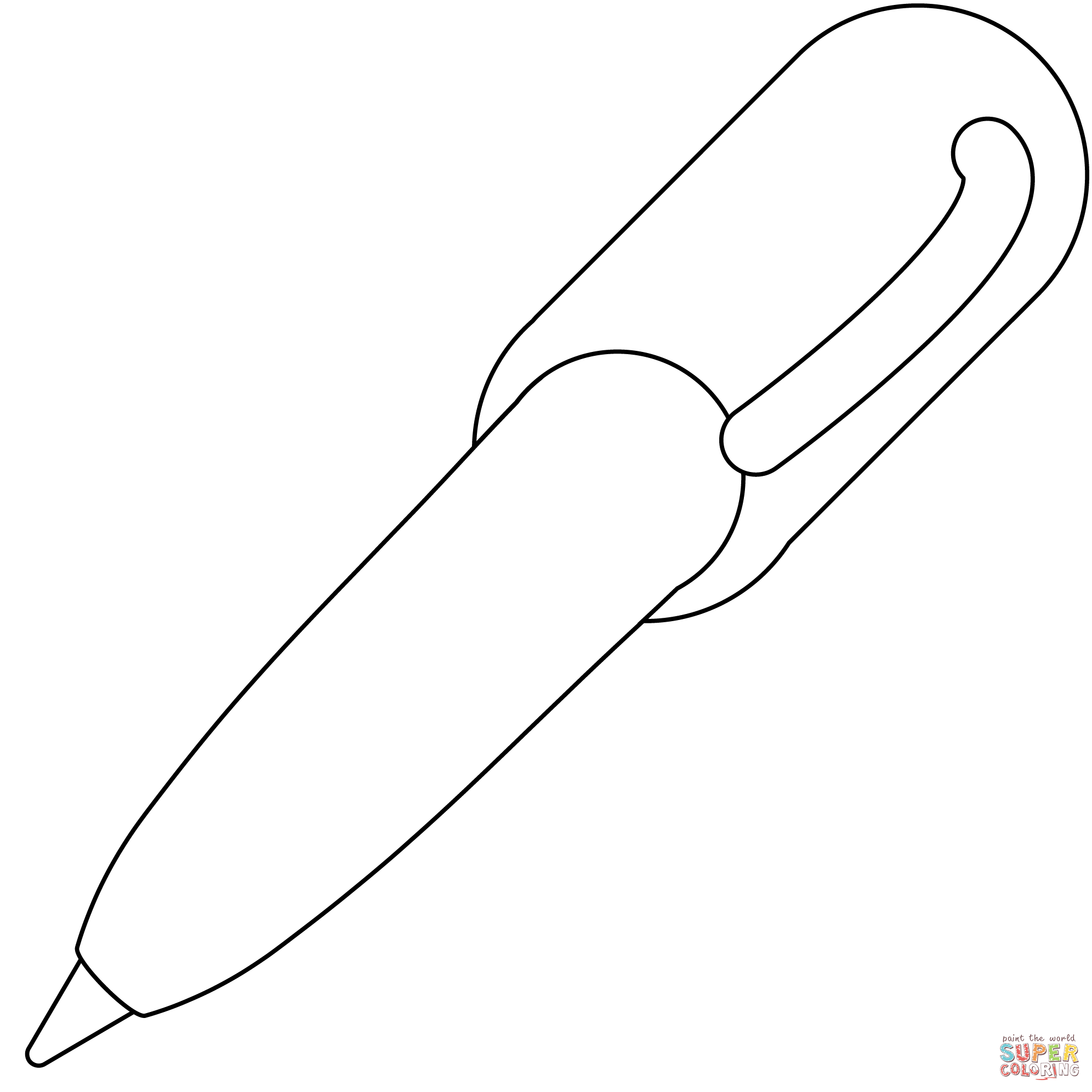 Lower left pen emoji coloring page free printable coloring pages