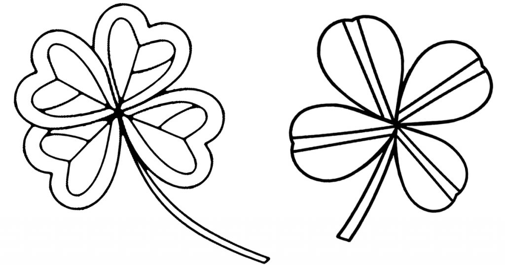 Four leaf clover outline