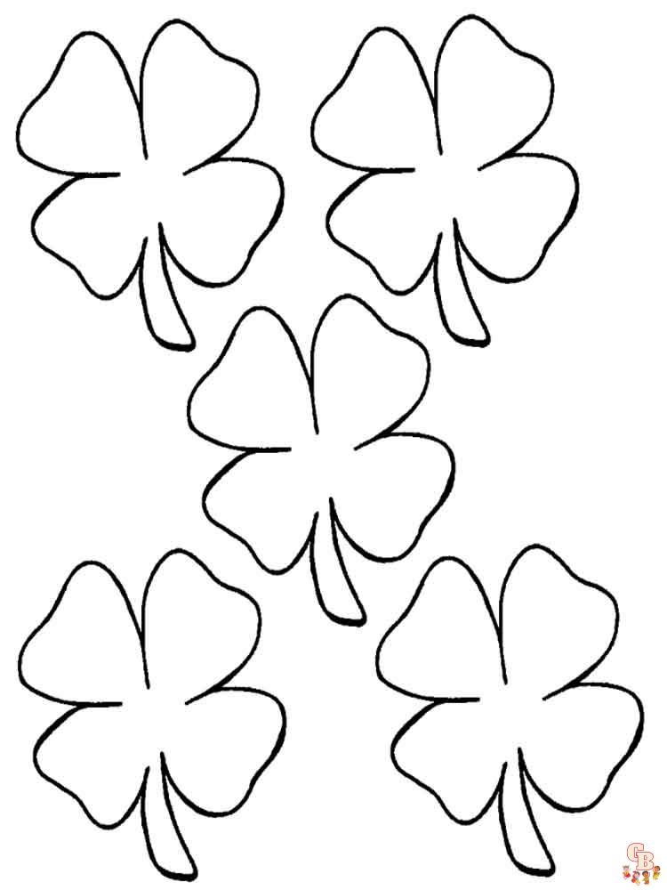 Clover coloring pages fun and free printable pages for kids