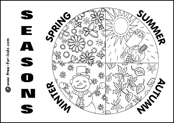 Seasons colouring pages seasons kindergarten colouring pages fall coloring pages
