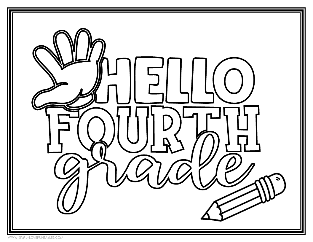 Back to school coloring pages simply love printables
