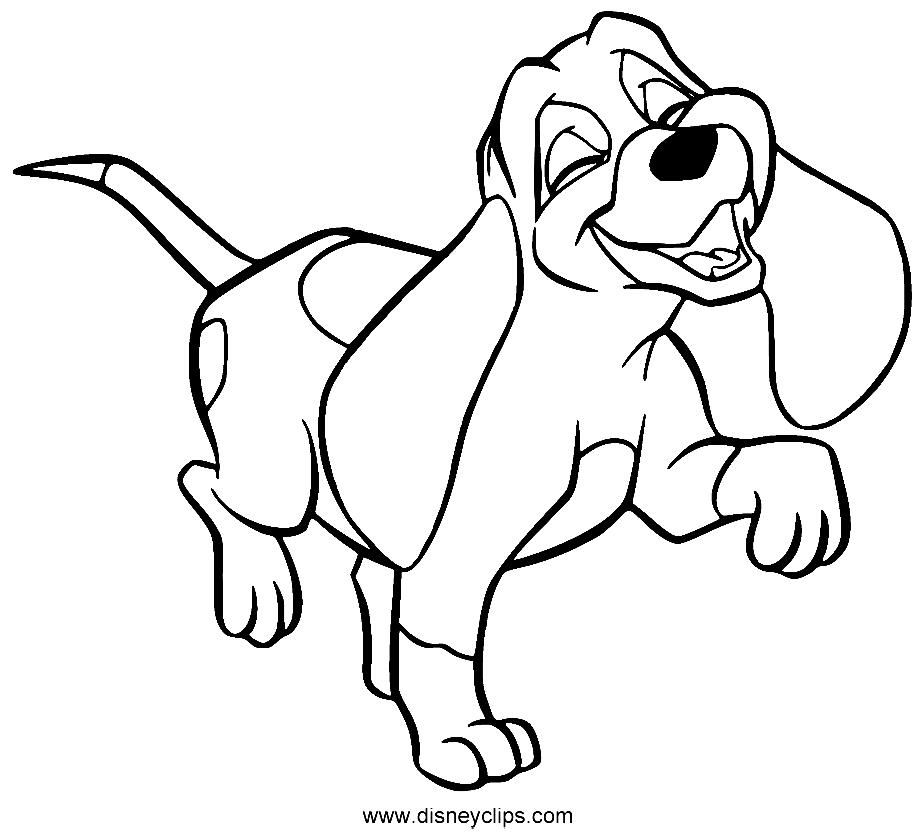 Fox and the hound coloring pages printable for free download