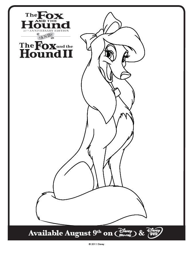 Fox hound coloring page â printables for kids â free word search puzzles coloring pages and other activities