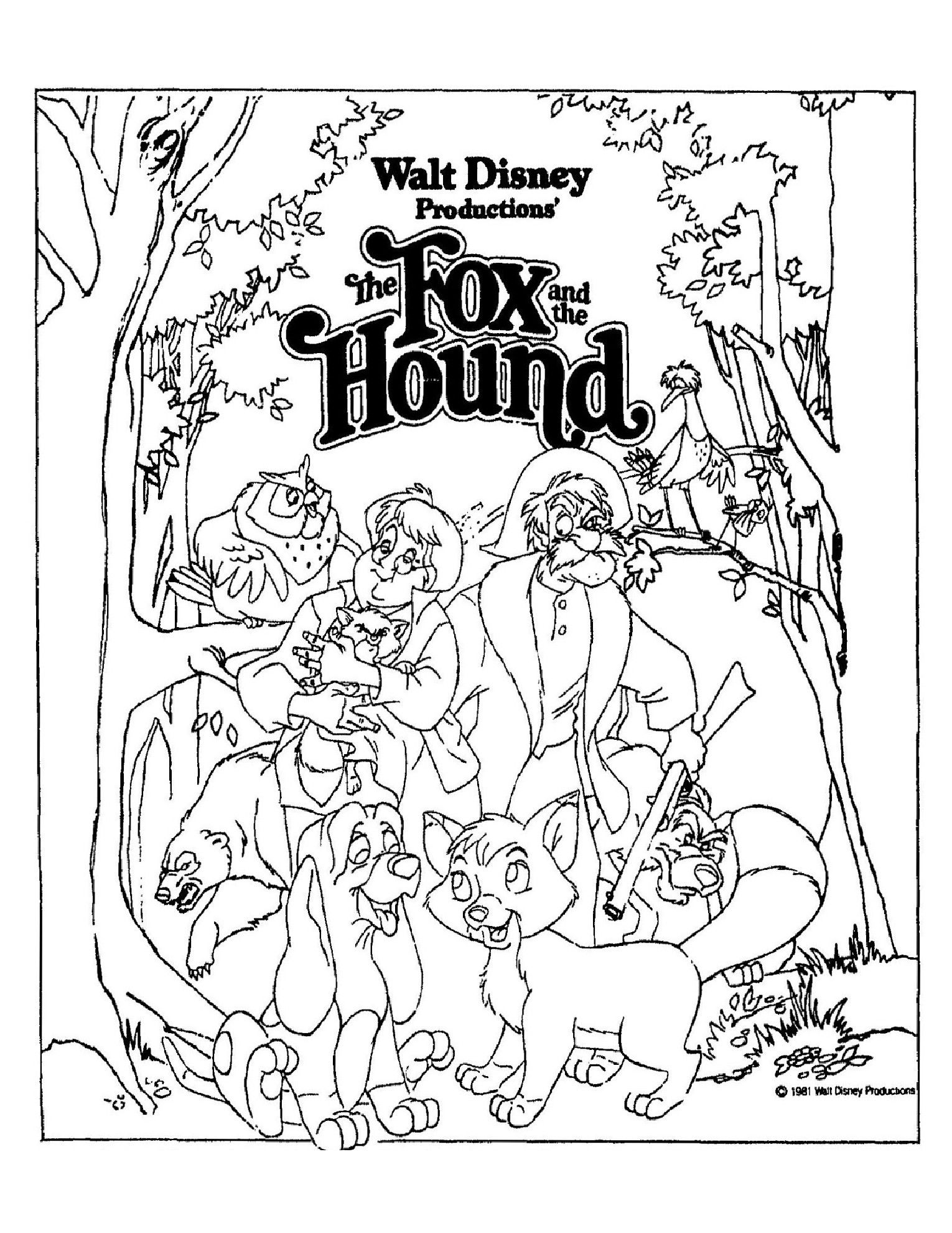 The fox and the hound disney coloring pages space coloring pages coloring pages
