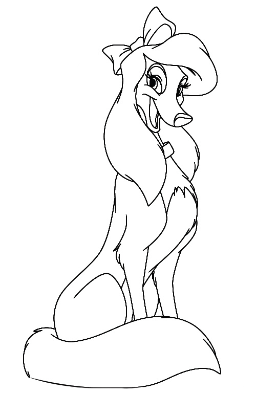 Fox and the hound coloring pages