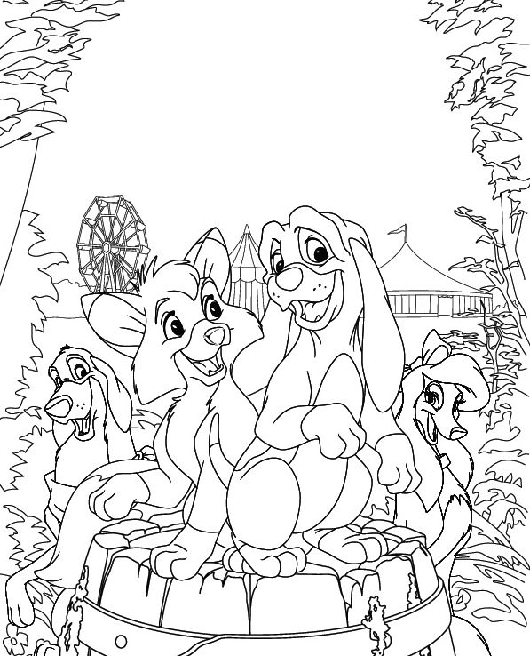 The fox the hound coloring page cartoon coloring pages disney coloring pages horse coloring pages
