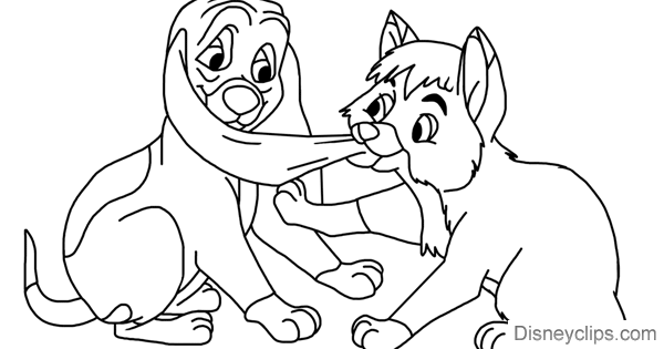 Disneys the fox and the hound coloring pages