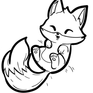 Fox coloring pages printable for free download