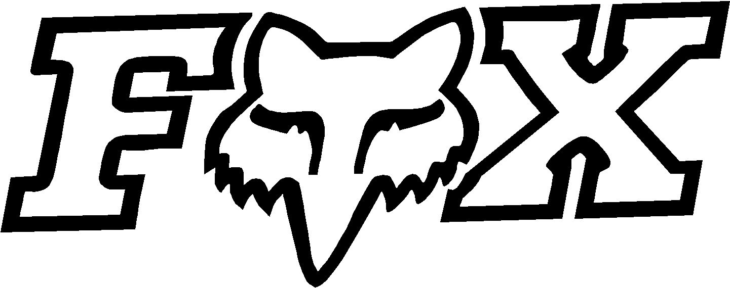 Fox racing logo fox logo bike drawing
