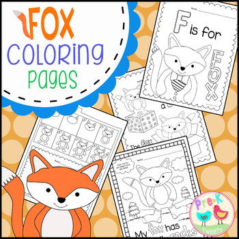 Fox wearing socks coloring by pre