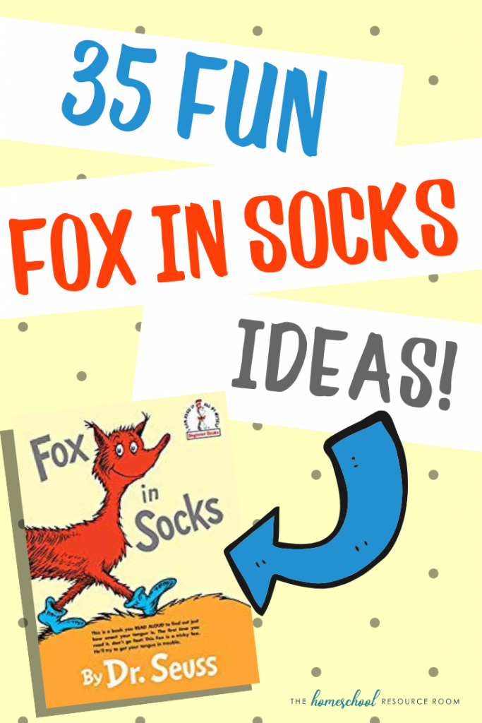 E find funtastic fox in socks activities for kids