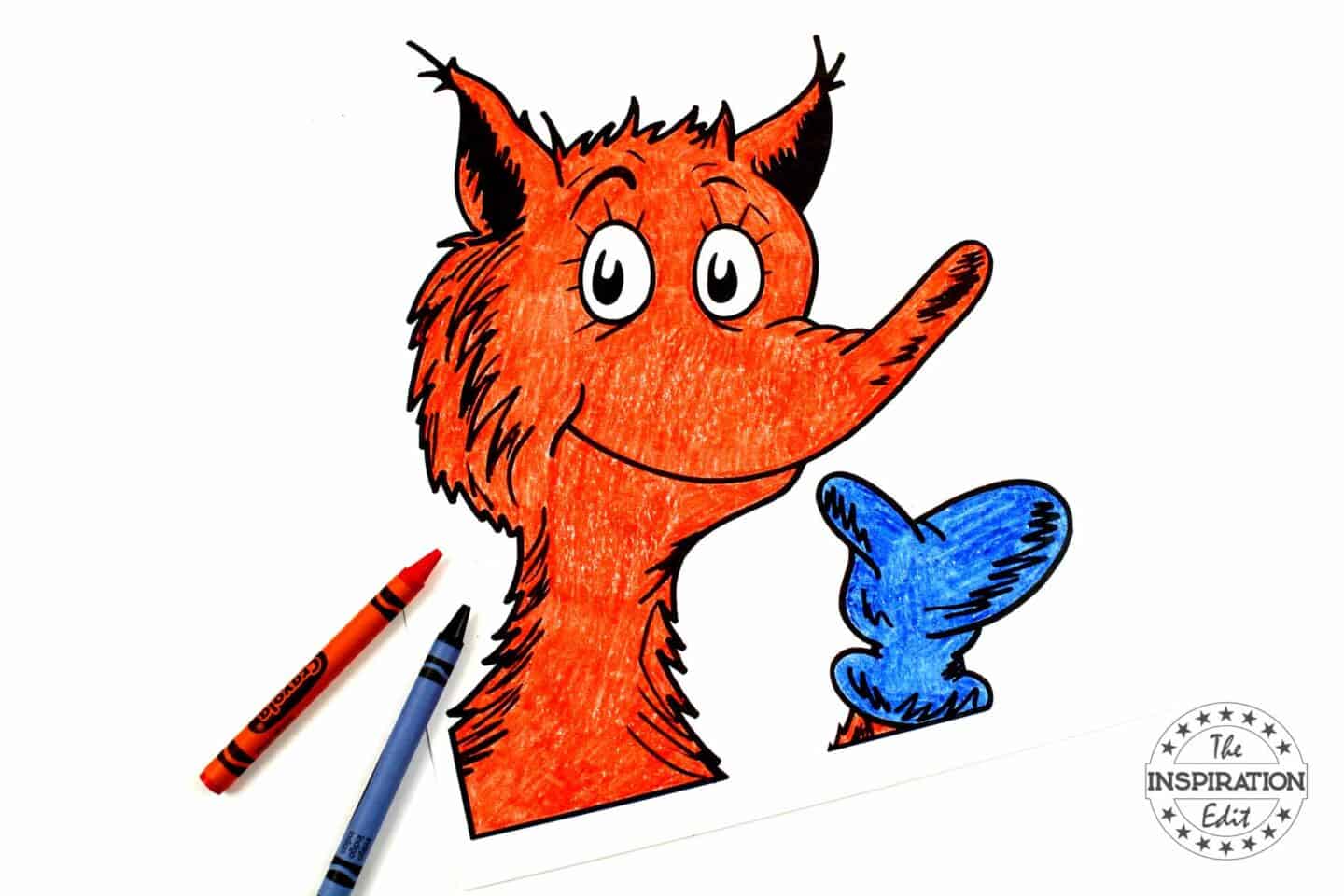 Fox in socks coloring pages