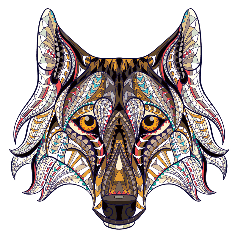 New wooden puzzle d diy animal fox cartoon design puzzles jigsaw for adult kids educational christmas gifts fast ship