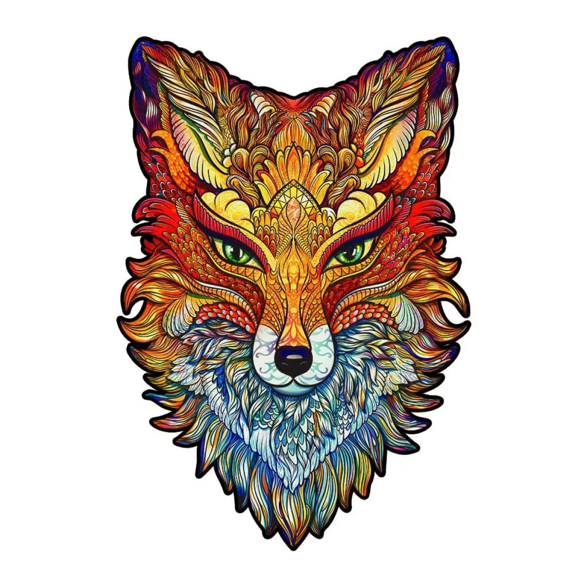Fiery fox puzzle unique jigsaw