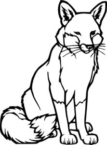 Fox outline clip art
