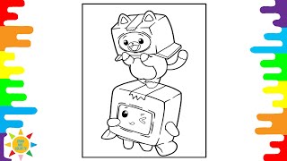 Lankybox foxy and boxy coloring pages lankybox coloring jim yosef
