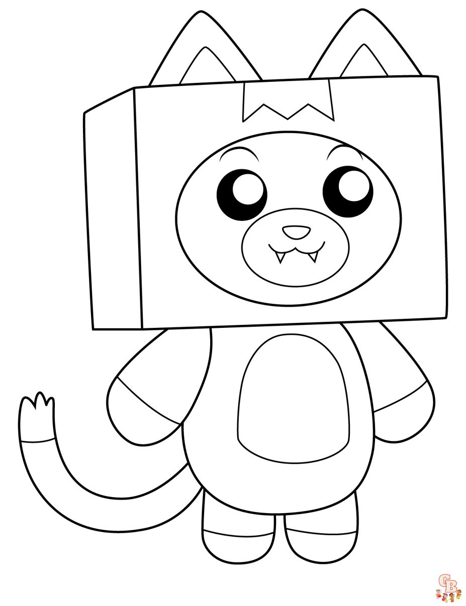 Lankybox coloring pages