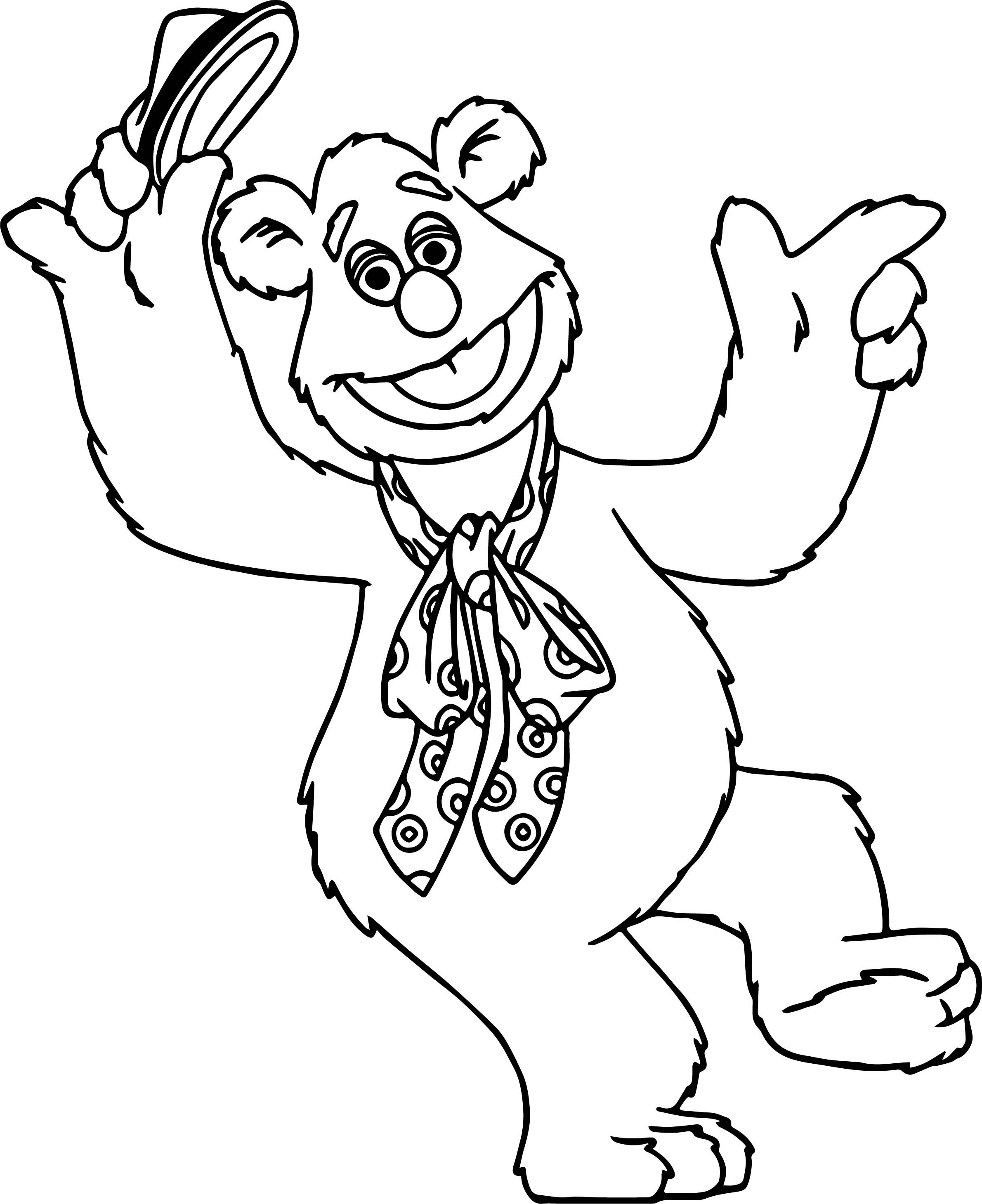 Cool the muppets fozzie bear coloring pages bear coloring pages baby coloring pages horse coloring pages