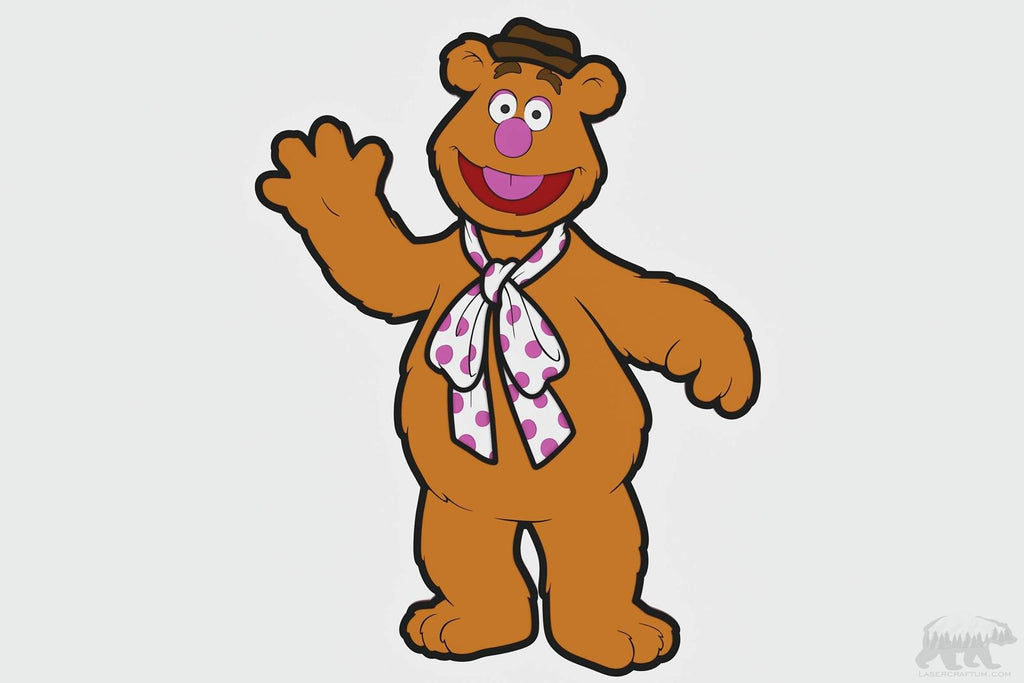 Fozzie bear layered design for cutting