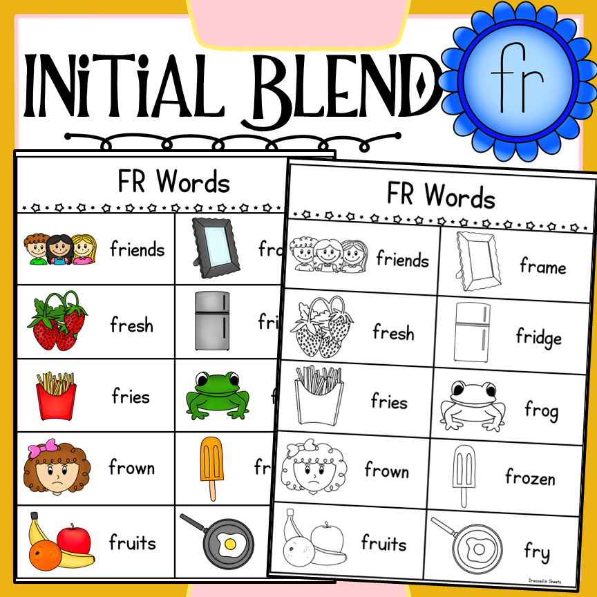 Initial blend fr worksheets made by teachers
