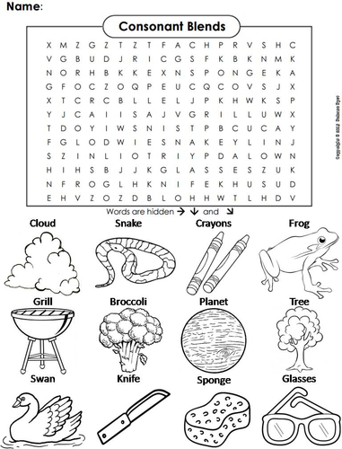 Consonant blends teaching resources