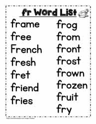 Fr blend activities worksheets
