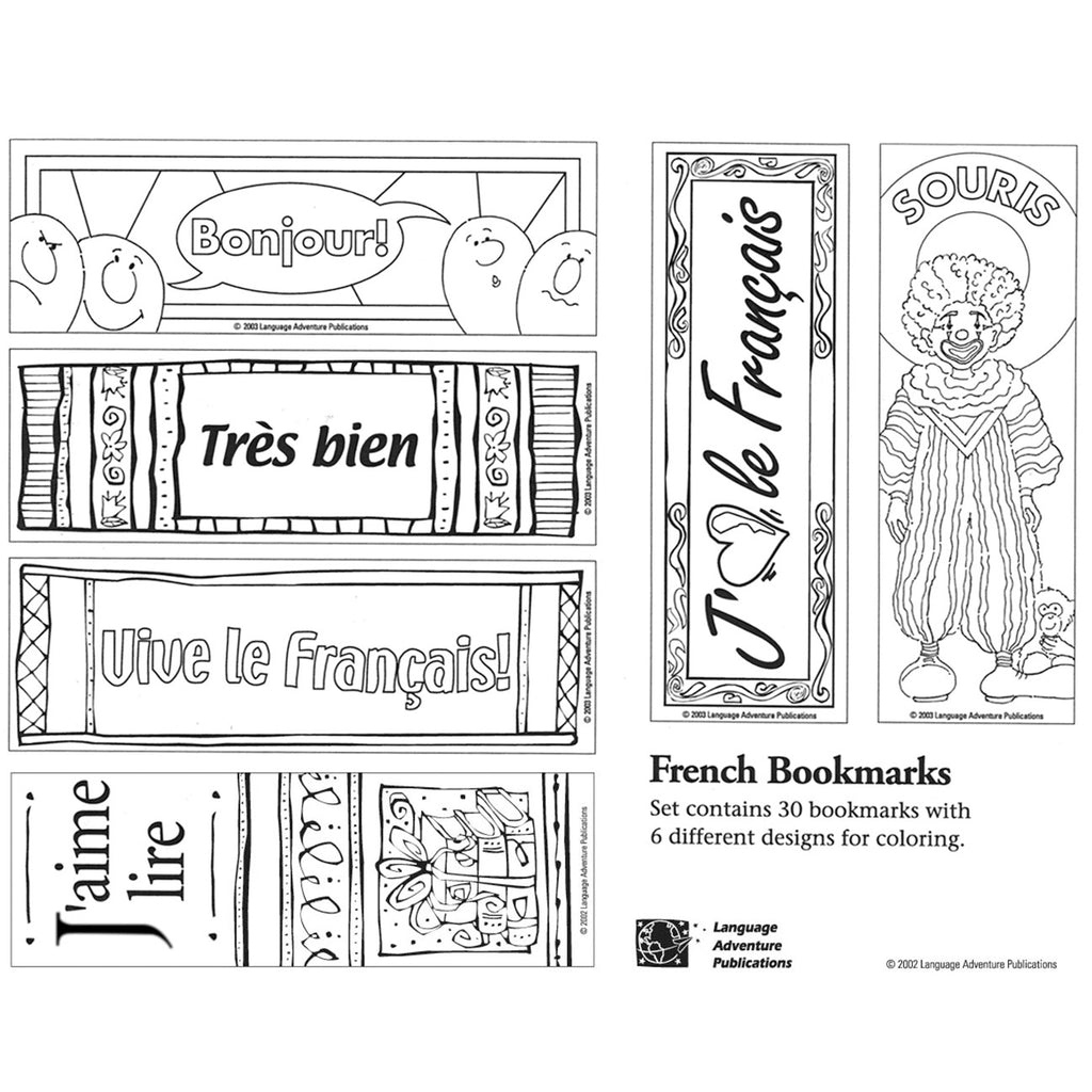 French bookmarks â language adventure