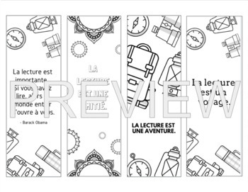 Coloring bookmarks in french by perfectingpedagogy tpt