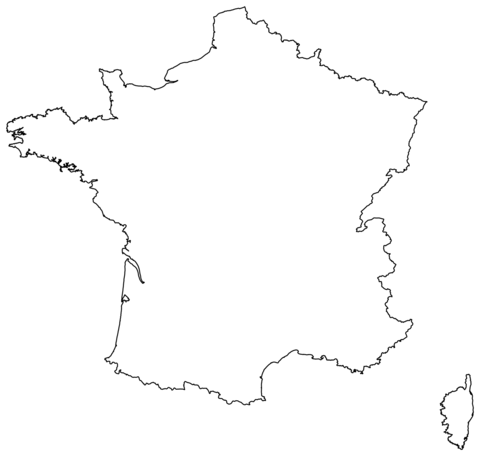 Outline map of france coloring page free printable coloring pages