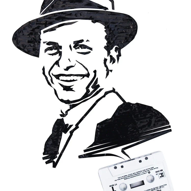 Frank sinatra canvas artwork by erika iris