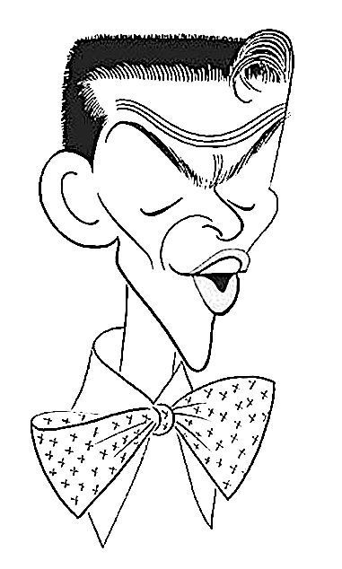 Frank sinatra by al hirschfeld cartoon characters sketch animal wall art decor cartoon sketches
