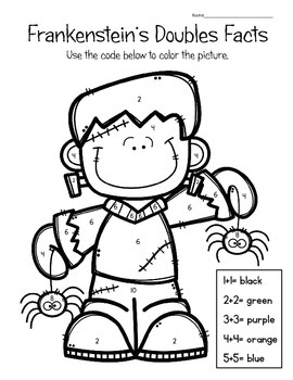 Free frankensteins addition doubles facts