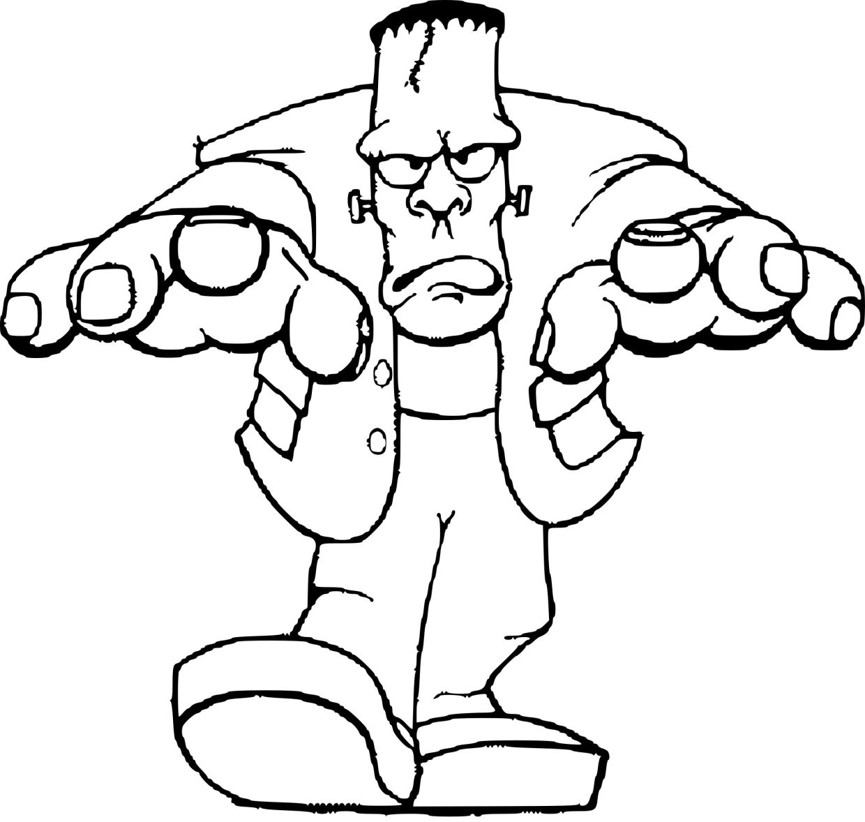 Frankenstein coloring pages